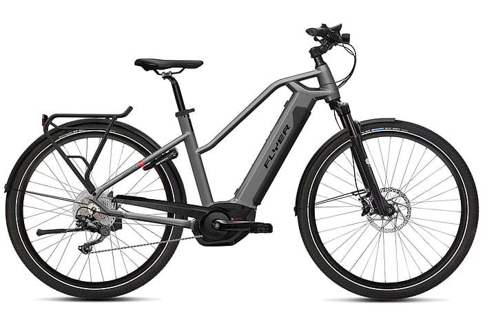 FLYER Upstreet4 7.70 28" vélo electrique de trekking Upstreet4 7.70 28" vélo electrique de trekking FLYER 463350700387 Tailles du cadre S Couleur argent Photo no. 1