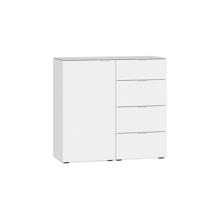 MILO Commode MILO Commode 364152400000 Couleur Blanc, verni brilliant Dimensions L: 90.0 cm x P: 43.0 cm x H: 87.0 cm Photo no. 1