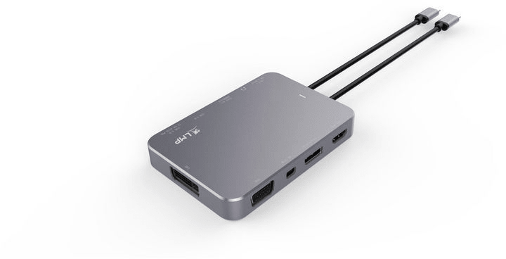 LMP USB-C DisplayDock 4K 10Port, Spacegrau Dockingstation USB-C DisplayDock 4K 10Port, Spacegrau Dockingstation LMP 785300143368 Bild Nr. 1
