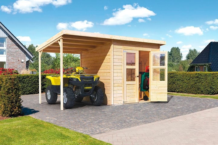 Karibu Abri de jardin Merseburg 4 Set, 14 mm Cabane de jardin