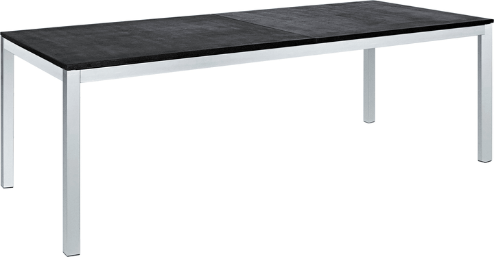 LOCARNO, struttura Acciaio inox, piano Granit Tavolo LOCARNO, struttura Acciaio inox, piano Granit Tavolo 753192622020 Taglio L: 220.0 cm x L: 90.0 cm x A: 74.0 cm Colore Nero N. figura 1