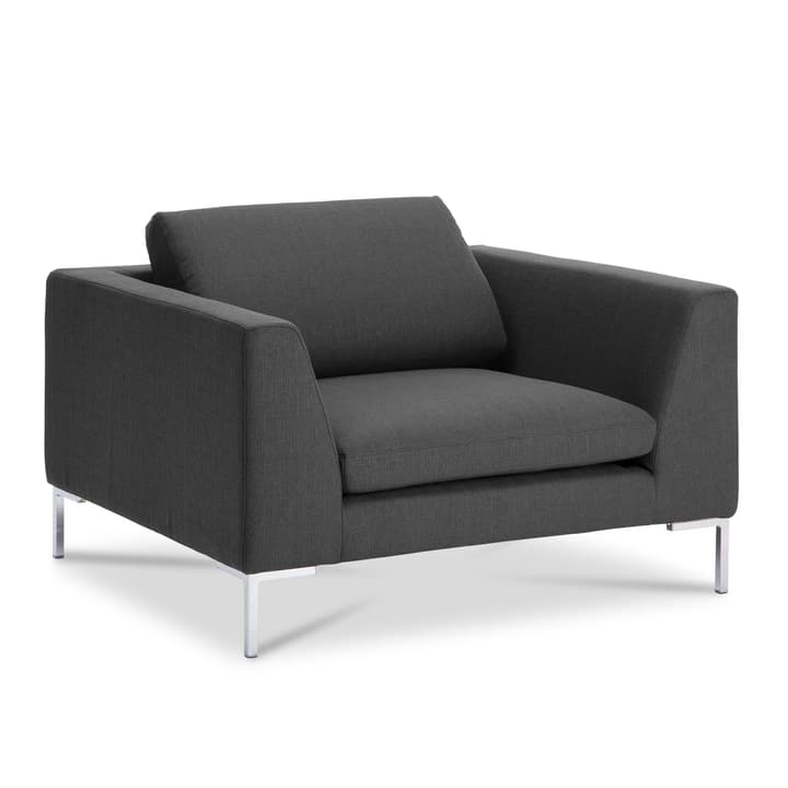 NEWTON Cedros Fauteuil NEWTON Cedros Fauteuil 360040764001 Dimensions L: 110.0 cm x P: 102.0 cm x H: 80.0 cm Couleur Gris foncé Photo no. 1