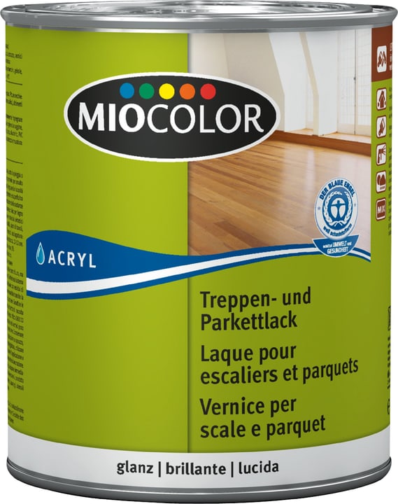 Image of Miocolor Treppen- und Parkettlack glanz Farblos 750 ml Versiegelung