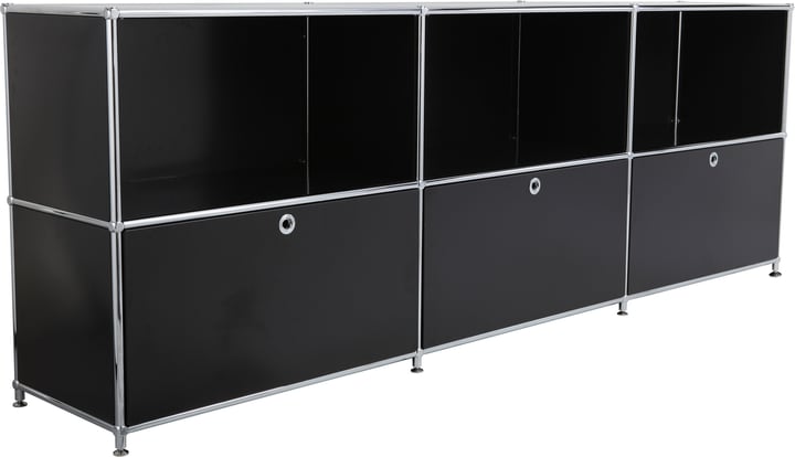 FLEXCUBE Sideboard FLEXCUBE Sideboard 401809600020 Grösse B: 227.0 cm x T: 40.0 cm x H: 80.5 cm Farbe Schwarz Bild Nr. 1