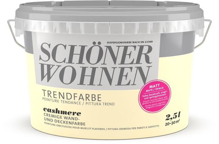 Image of Schöner Wohnen Trendfarbe Matt Cashmere 2.5 l Wandfarbe