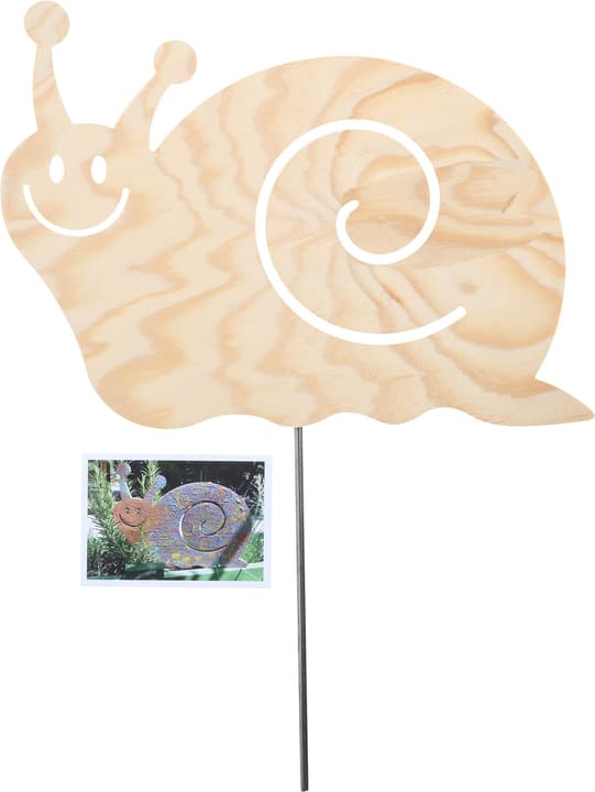 Image of Legna Creativa Gartenstecker Schnecke Holzdeko