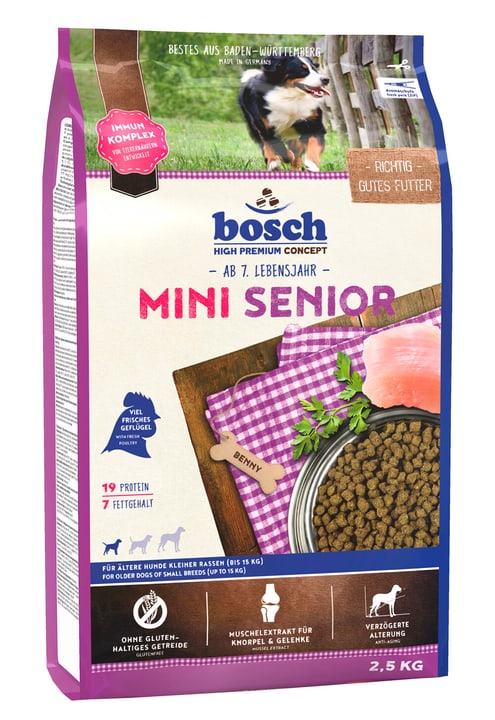 Image of bosch HPC Mini Senior, 2.5 kg Trockenfutter