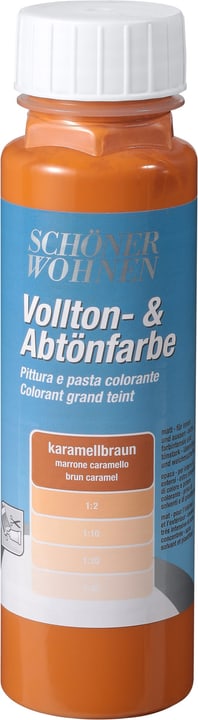 Image of Schöner Wohnen Vollton- und Abtönfarbe Karamellbraun 250 ml