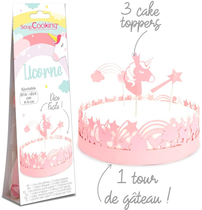 ScrapcooScrapCooking Licorne Décoration de gâteau