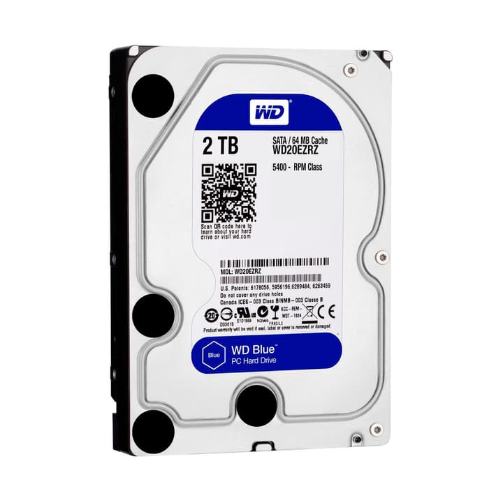 Western Digital Blue 2To SATA 3.5" Disque Dur Interne HDD Blue 2To SATA 3.5" Disque Dur Interne HDD Western Digital 785300126646 Photo no. 1