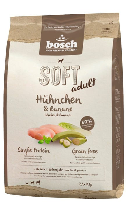 Image of bosch HPC Soft Hühnchen & Banane, 2.5 kg Trockenfutter
