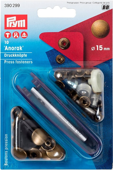 Image of Prym Druckknopf Anorak, altmessing