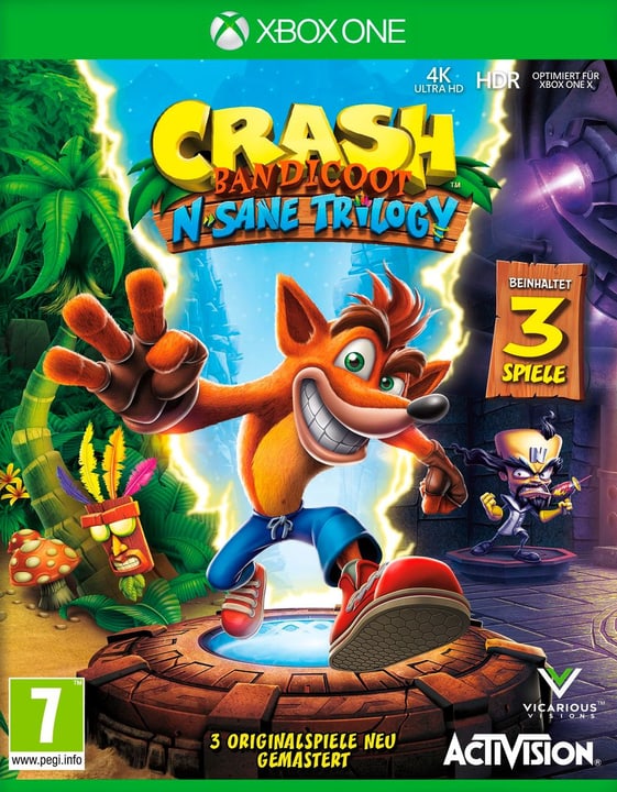 Xbox One - Crash Bandicoot N. Sane Trilogy Box Xbox One - Crash Bandicoot N. Sane Trilogy Box 785300133455 Lingua Tedesco Piattaforma Microsoft Xbox One N. figura 1