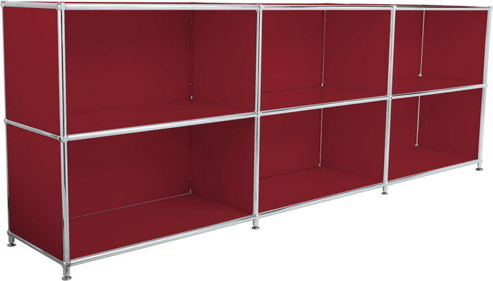 FLEXCUBE Sideboard FLEXCUBE Sideboard 401809500030 Grösse B: 227.0 cm x T: 40.0 cm x H: 80.5 cm Farbe Rot Bild Nr. 1