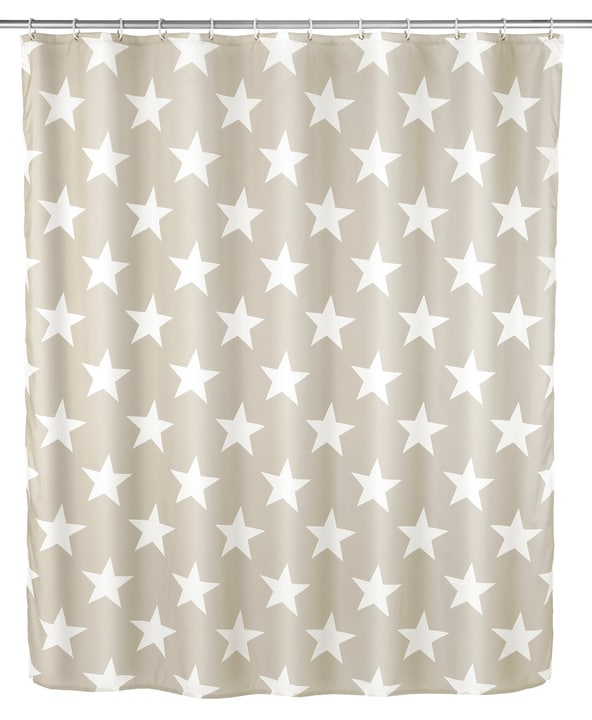Image of WENKO Duschvorhang Stella taupe Anti-Schimmel bei Do it + Garden von Migros