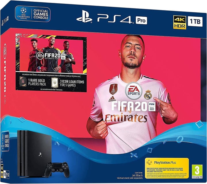 Sony PlayStation 4 1TB PRO + FIFA 20 Konsole PlayStation 4 1TB PRO + FIFA 20 Konsole Sony 785444100000 Bild Nr. 1