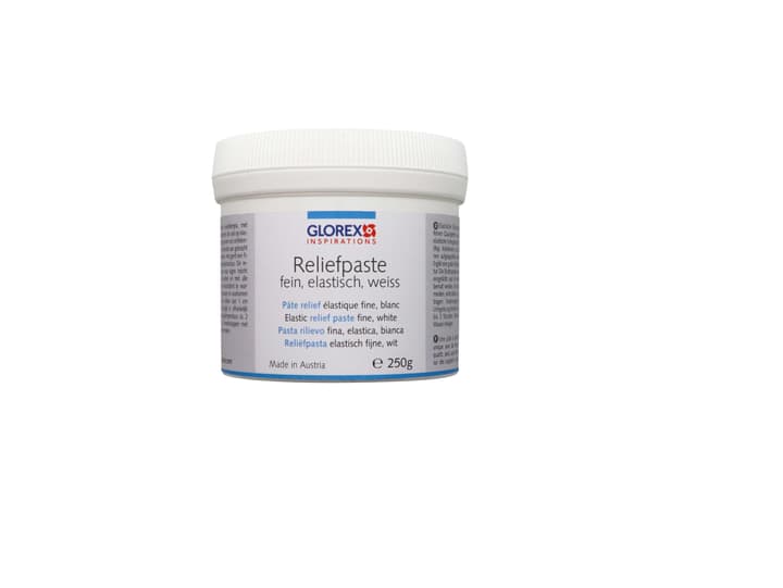 Image of Glorex Hobby Time Reliefpaste, Elastisch, fein, 250 g Strukturpaste