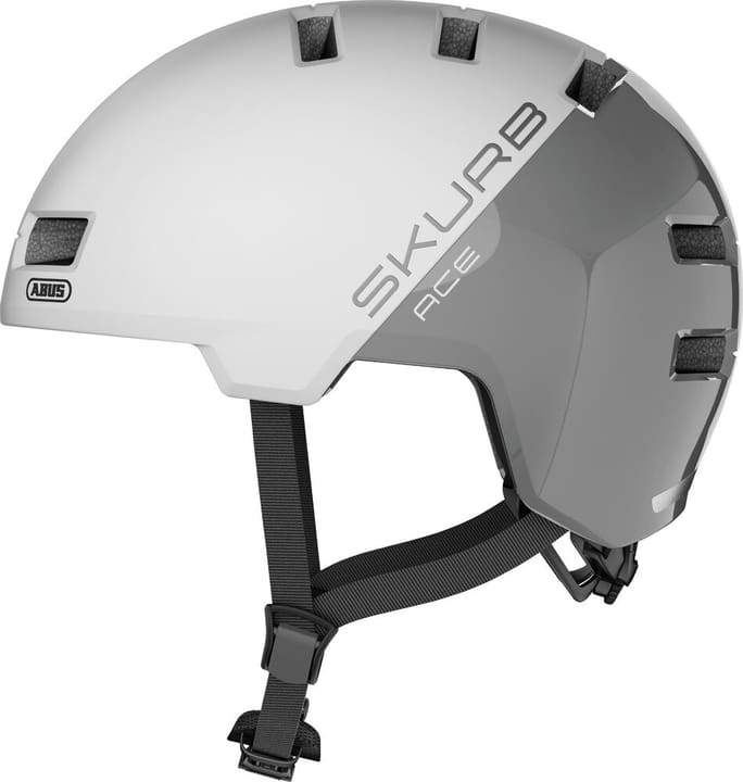 Image of Abus Skurb ACE Velohelm silber