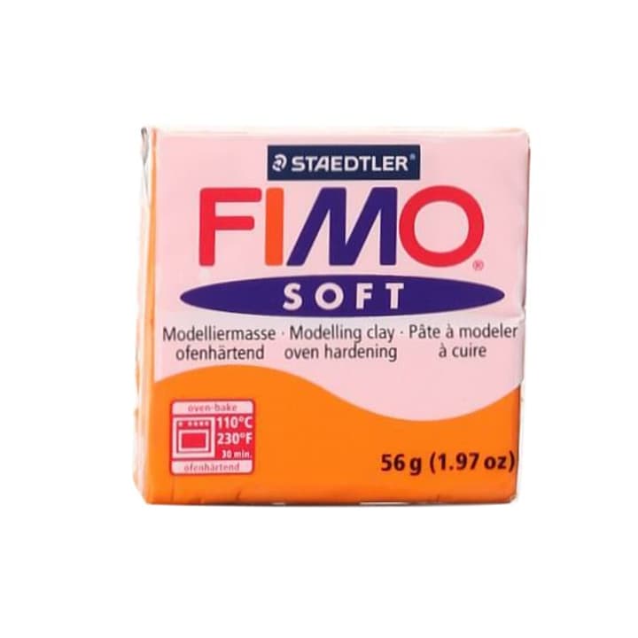 Image of Fimo Soft block mandarine Knete