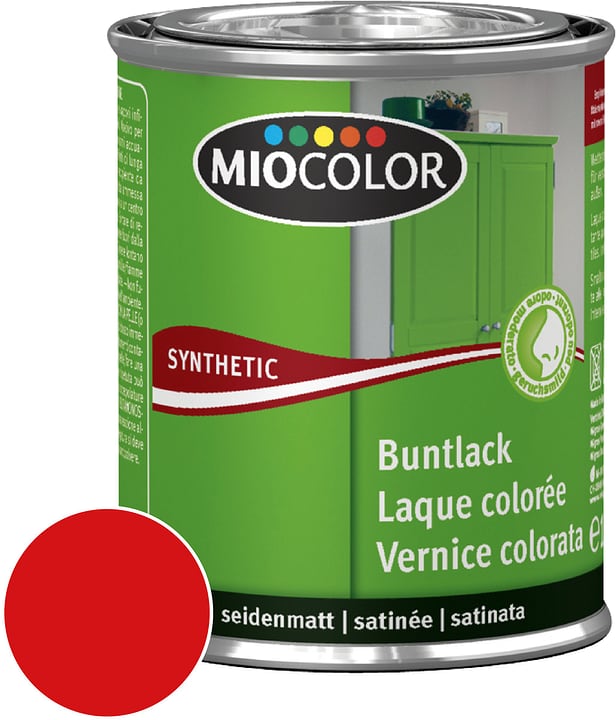 Image of Miocolor Synthetic Buntlack seidenmatt Feuerrot 125 ml