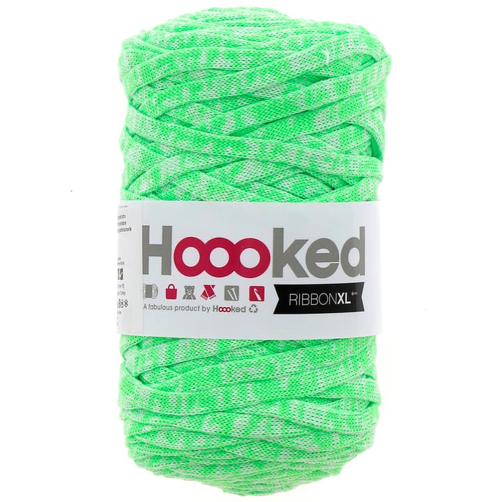 Hoooked RibbonXL, Rainbow Rave, Lime elettrico