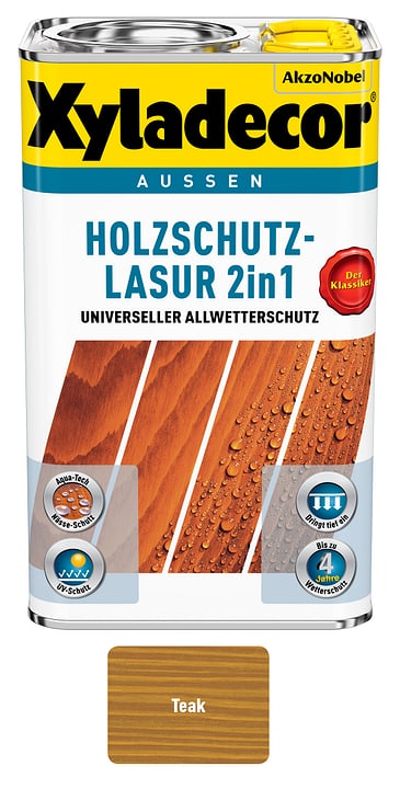 Image of XYLADECOR Holzschutzlasur Teak 2.5 l Holzlasur