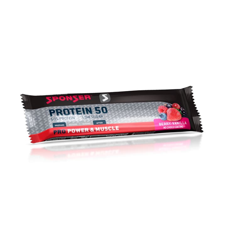 Sponser Protein 50 Bar Riegel Protein 50 Bar Riegel Sponser 471967204993 Geschmack Berry-Vanilla Farbe farbig Bild-Nr. 1