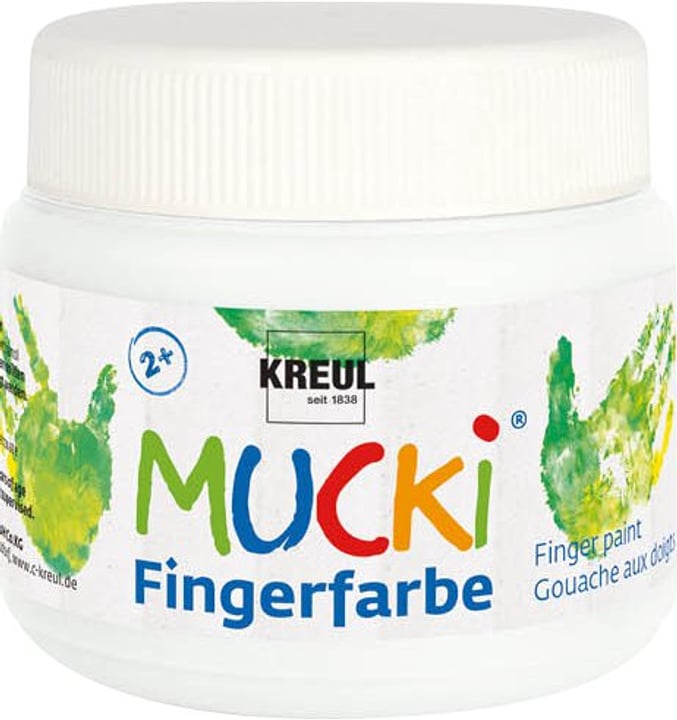 I AM CREATIVE MUCKI Fingerfarbe 150ml, Weiss