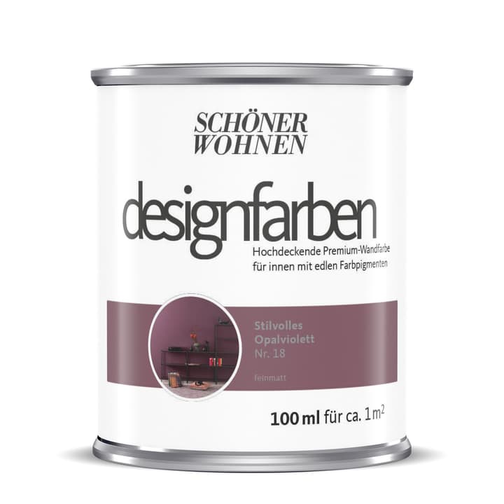 Image of Schöner Wohnen Designfarbe Opalviolett 100 ml Wandfarbe bei Do it + Garden von Migros