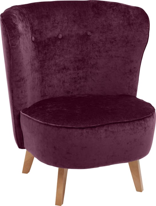 GOETHE Fauteuil GOETHE Fauteuil 402689107035 Dimensions L: 78.0 cm x P: 77.0 cm x H: 84.0 cm Couleur Aubergine Photo no. 1
