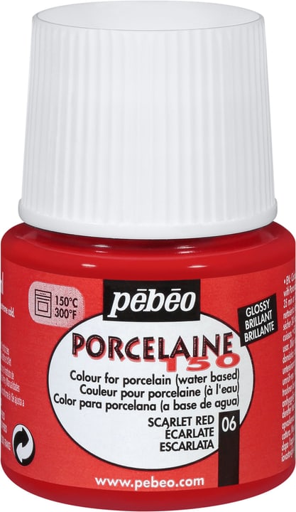 Pebeo Pébéo Porcelaine 150 scarlet red 06 Pébéo Porcelaine 150 scarlet red 06 Pebeo 663506802406 Colore Scarlatto N. figura 1