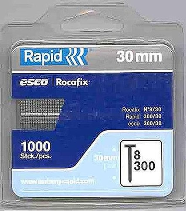 Rapid RAPID POINTES 300/30 1000 PCS. RAPID POINTES 300/30 1000 PCS. Rapid 61710090000005 Photo n°. 1