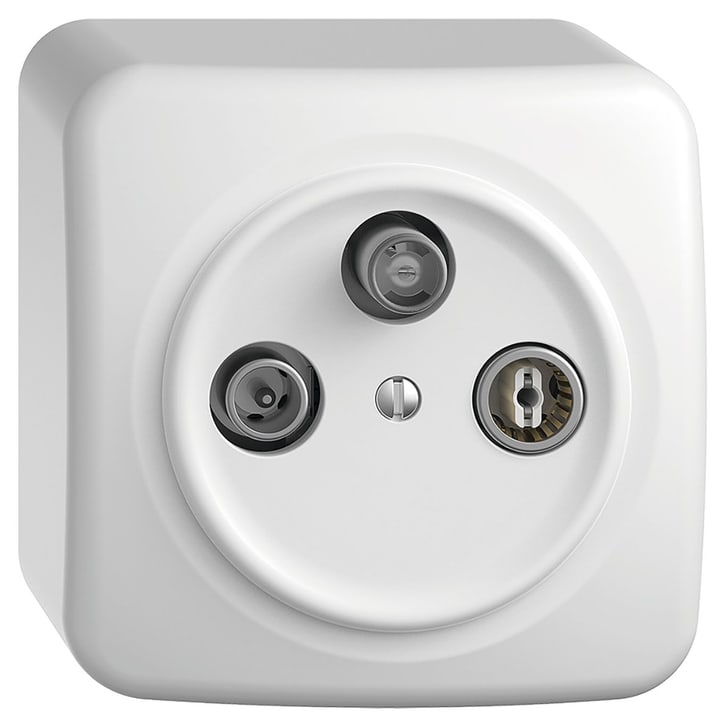 Image of Feller STANDARDdue AP Radio/TV/SAT Steckdose bei Do it + Garden von Migros