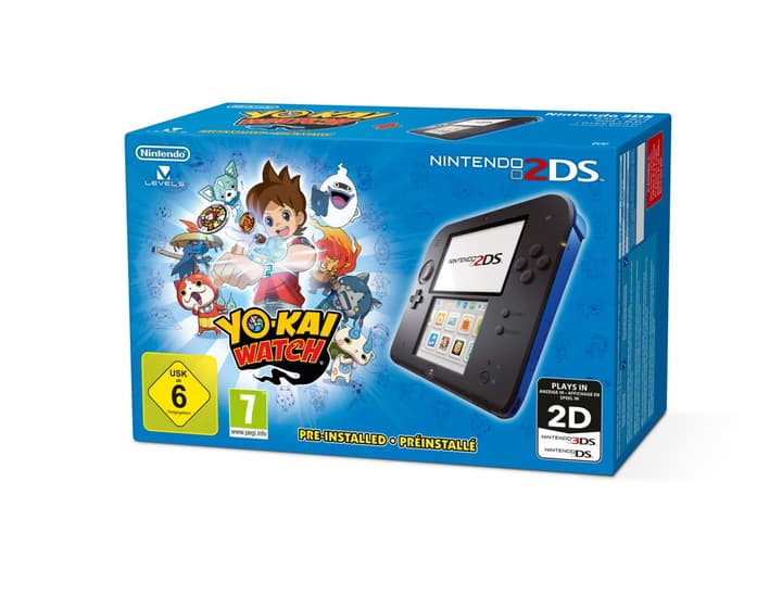 Nintendo 2DS Black-Blue inkl. Yo-Kai Watch 2DS Black-Blue inkl. Yo-Kai Watch Nintendo 785434900000 Bild Nr. 1