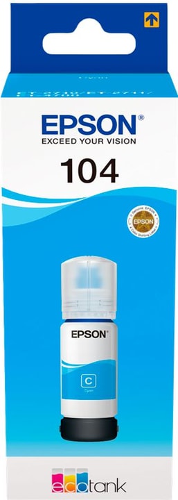 Epson 104 cyan Serbatoio di inchiostro 104 cyan Serbatoio di inchiostro Epson 798562500000 N. figura 1