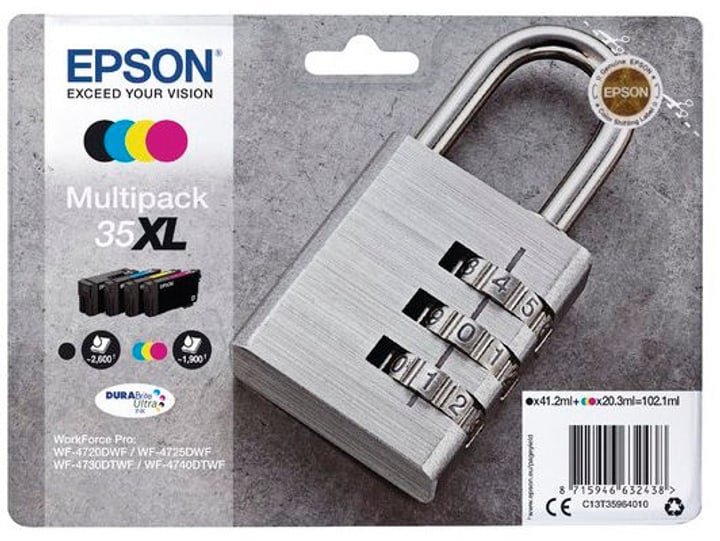 Epson Tintenpatrone Multipack 35XL CMYBK Tintenpatrone Tintenpatrone Multipack 35XL CMYBK Tintenpatrone Epson 798540400000 Bild Nr. 1