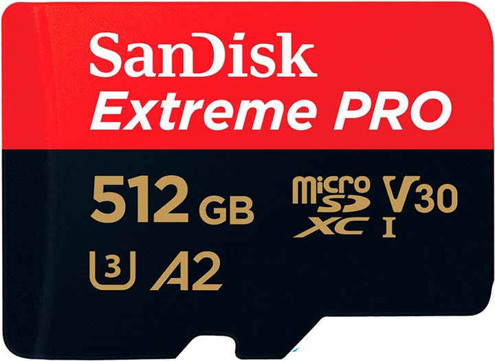 SanDisk Extreme Pro 170MB/s microSDXC 512Go MicroSDXC Extreme Pro 170MB/s microSDXC 512Go MicroSDXC SanDisk 785300144547 Photo no. 1