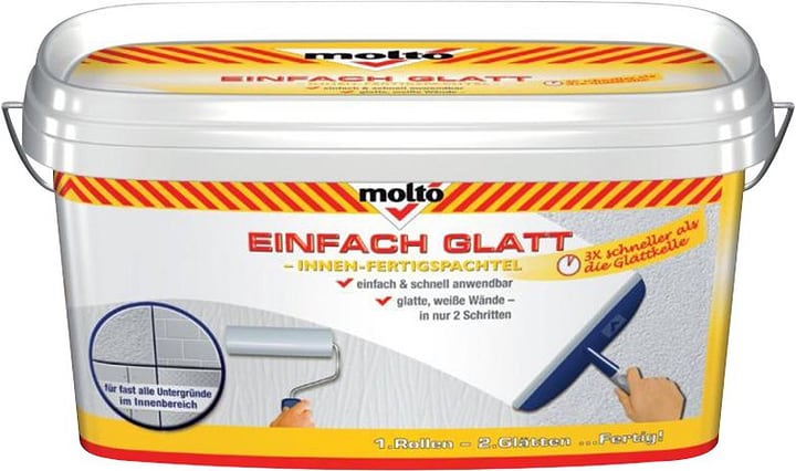 Molto Einfach Glatt stucco pronto 7 kg