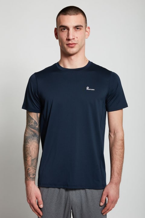 Image of Perform T-Shirt Laufshirt dunkelblau