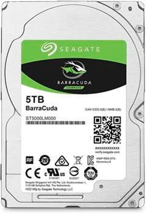 Seagate HDD BarraCuda 5TB 2.5", SATA Disque Dur Interne HDD HDD BarraCuda 5TB 2.5", SATA Disque Dur Interne HDD Seagate 785300143381 Photo no. 1