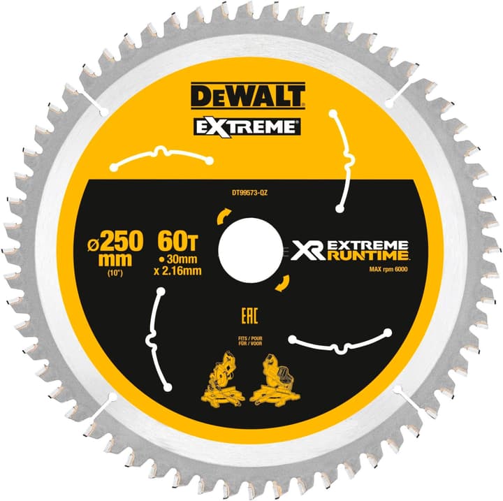 Image of DeWalt Kreissägeblatt 250 x 30 mm, 60 WZ/FZ