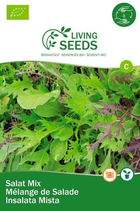 Image of Living Seeds Asia Salatmischung Gemüsesamen