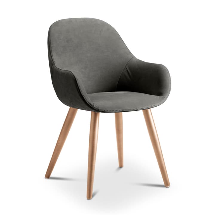 LAYLA Sedia Nubuck LAYLA Sedia Nubuck 366028424401 Dimensioni L: 56.0 cm x P: 60.0 cm x A: 84.0 cm Colore Antracite N. figura 1