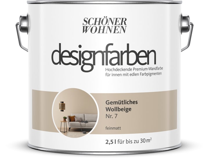 Image of Schöner Wohnen Designfarbe Wollbeige 2,5 l Wandfarbe bei Do it + Garden von Migros