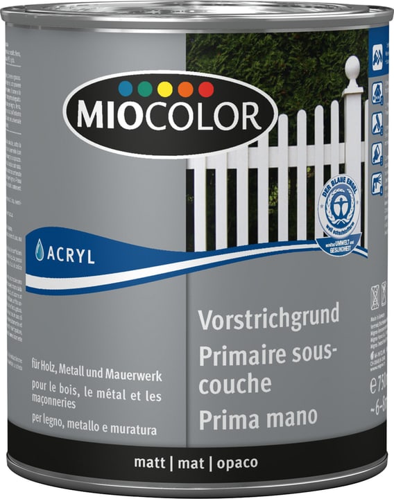 Image of Miocolor Acryl Vorstrichgrund Weiss 750 ml bei Do it + Garden von Migros