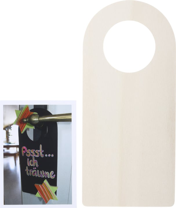 Legna Creativa Türschild mit Loch Türschild mit Loch Legna Creativa 665532100000 Bild Nr. 1