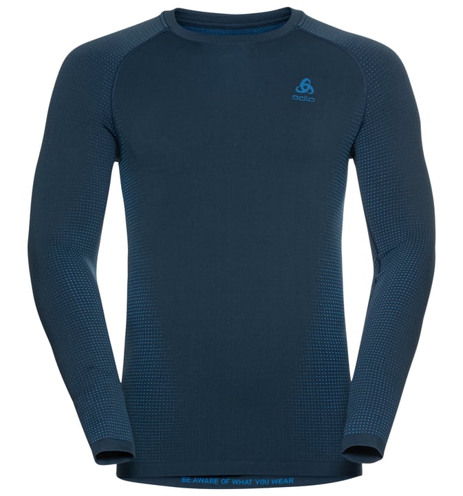 Image of Odlo Performance Warm Eco Langarmshirt marine bei Migros SportXX