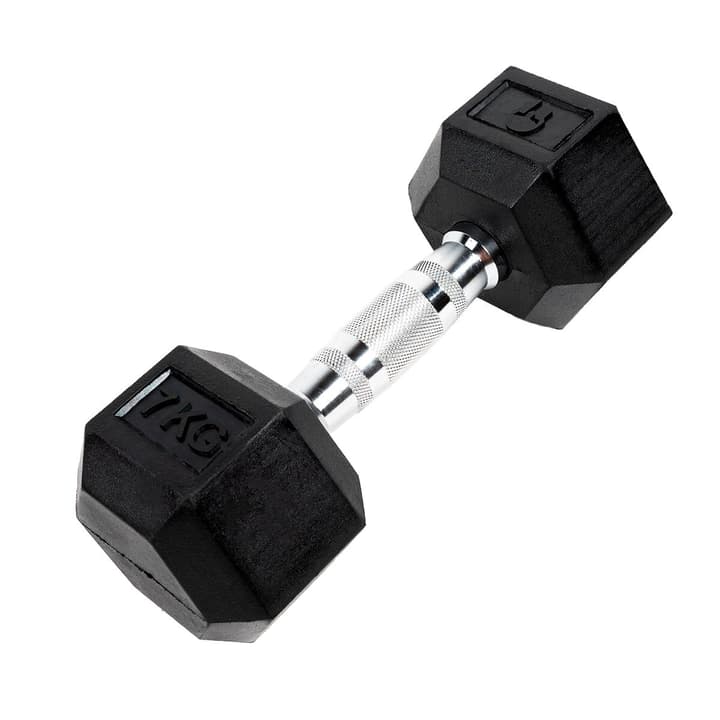 Image of GladiatorFit Sechseckige Hantel aus Gummi : 7 KG Hanteln