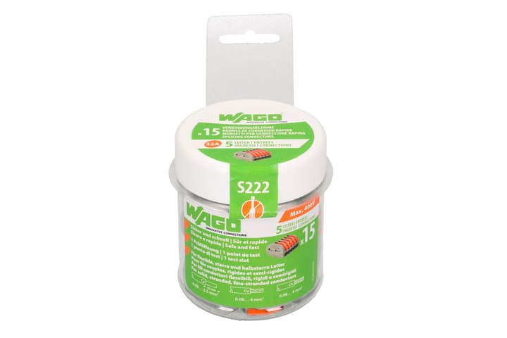 Image of Wago S222, 5 Leiter, 15 Stk. Verbindungsklemme bei Do it + Garden von Migros