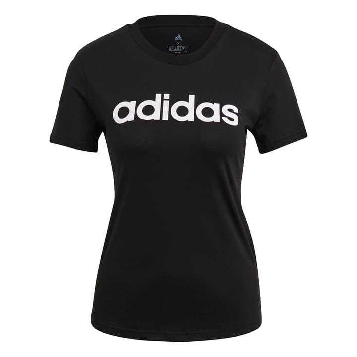 Image of Adidas Essentials Slim Logo T-Shirt Shirt schwarz